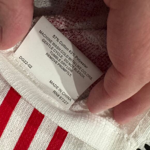 LOT of 2 NWT Merry Christmas Kitchen Hand Towels Cotton & Polyester Blend - Picture 5 of 6